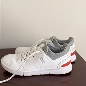 On Running Men's White and Red Sneakers